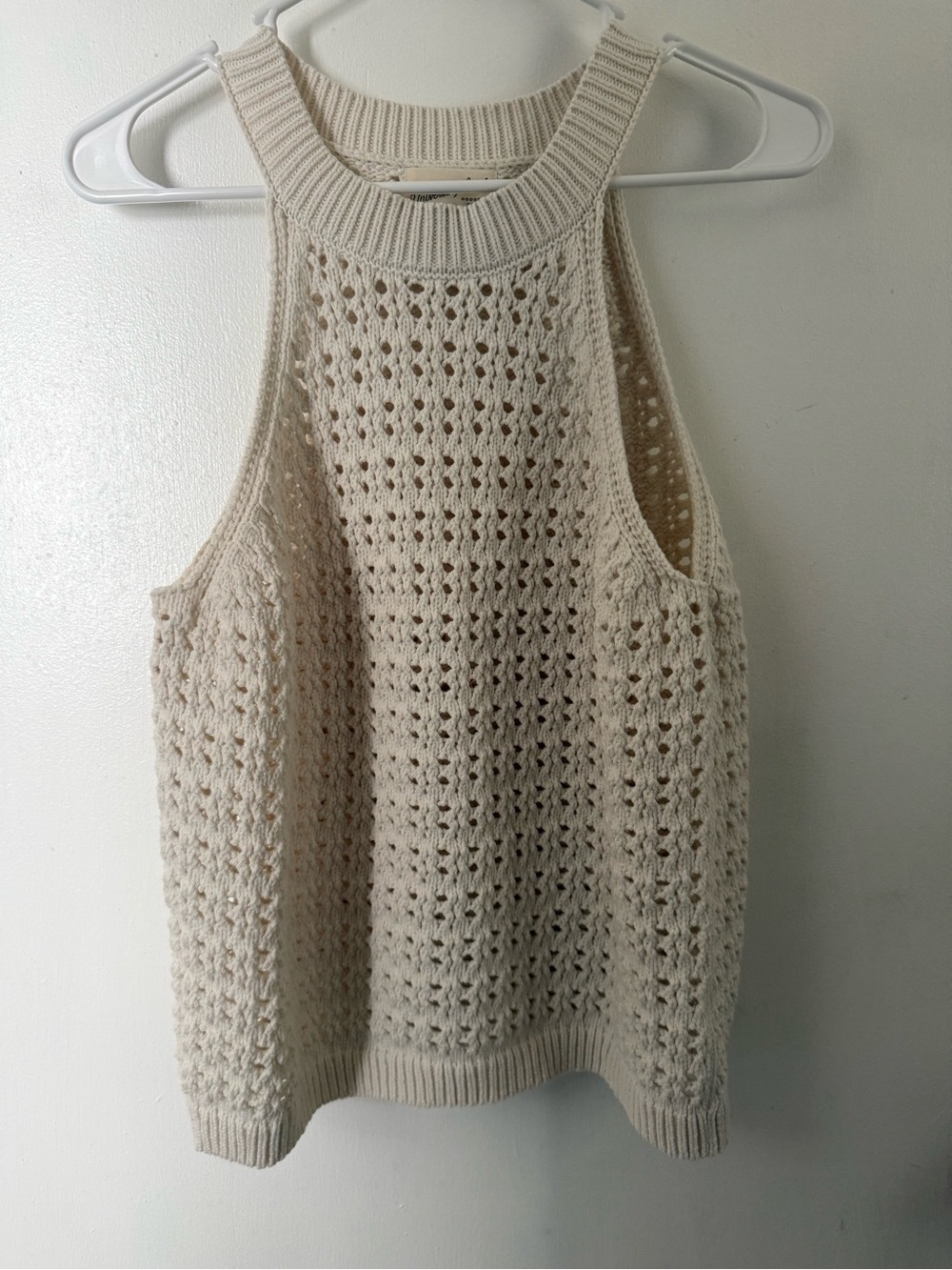 Universal Thread Open-Knit Cream Tank Sweater